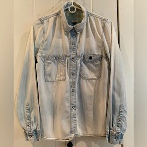 Madewell reverse-dyed denim shirt
